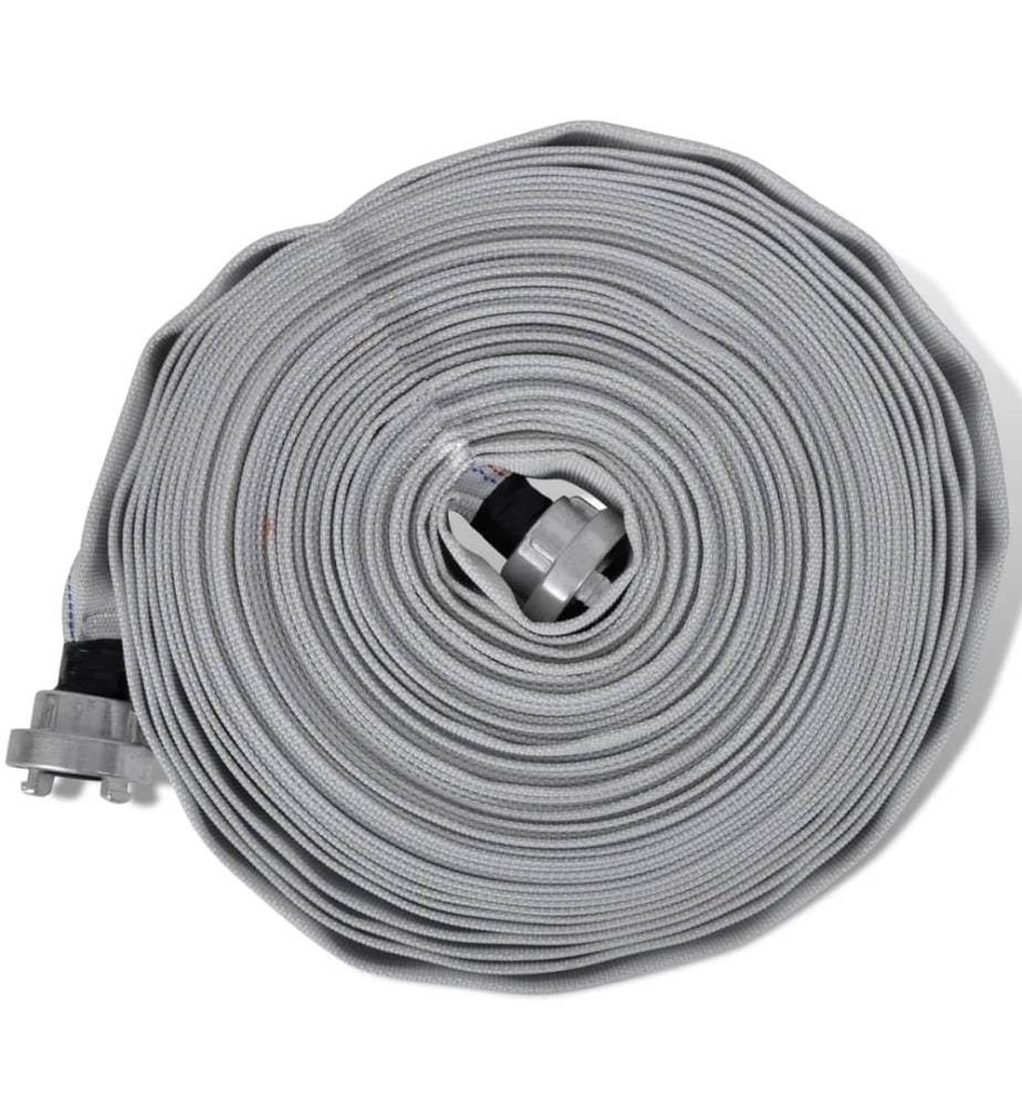 Tuyau d'incendie plat 20 m avec raccords D-Storz 1 pouce