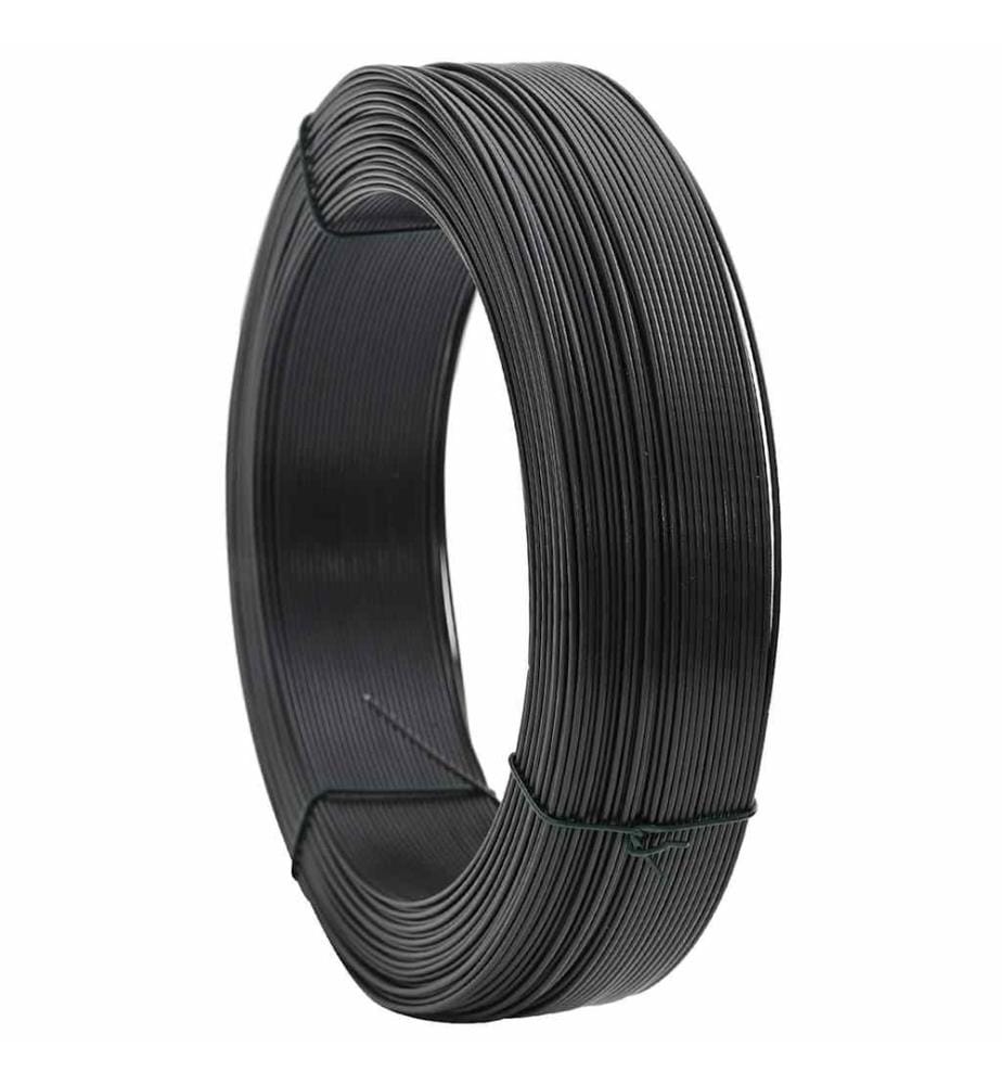 Zaun-Bindedraht 250 m 1,4/2 mm Stahl Anthrazit