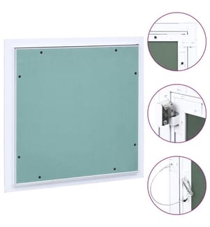 Revisionsklappe mit Aluminium-Rahmen und GK-Einlage 200x200 mm