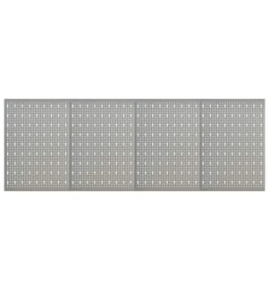 Panneaux à chevilles muraux 4 pcs 40x58 cm Acier