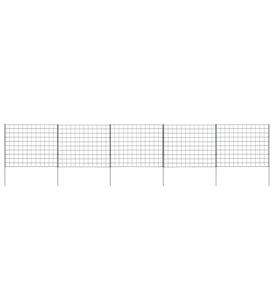 Gartenzaun Set 77,5x64 cm Grün