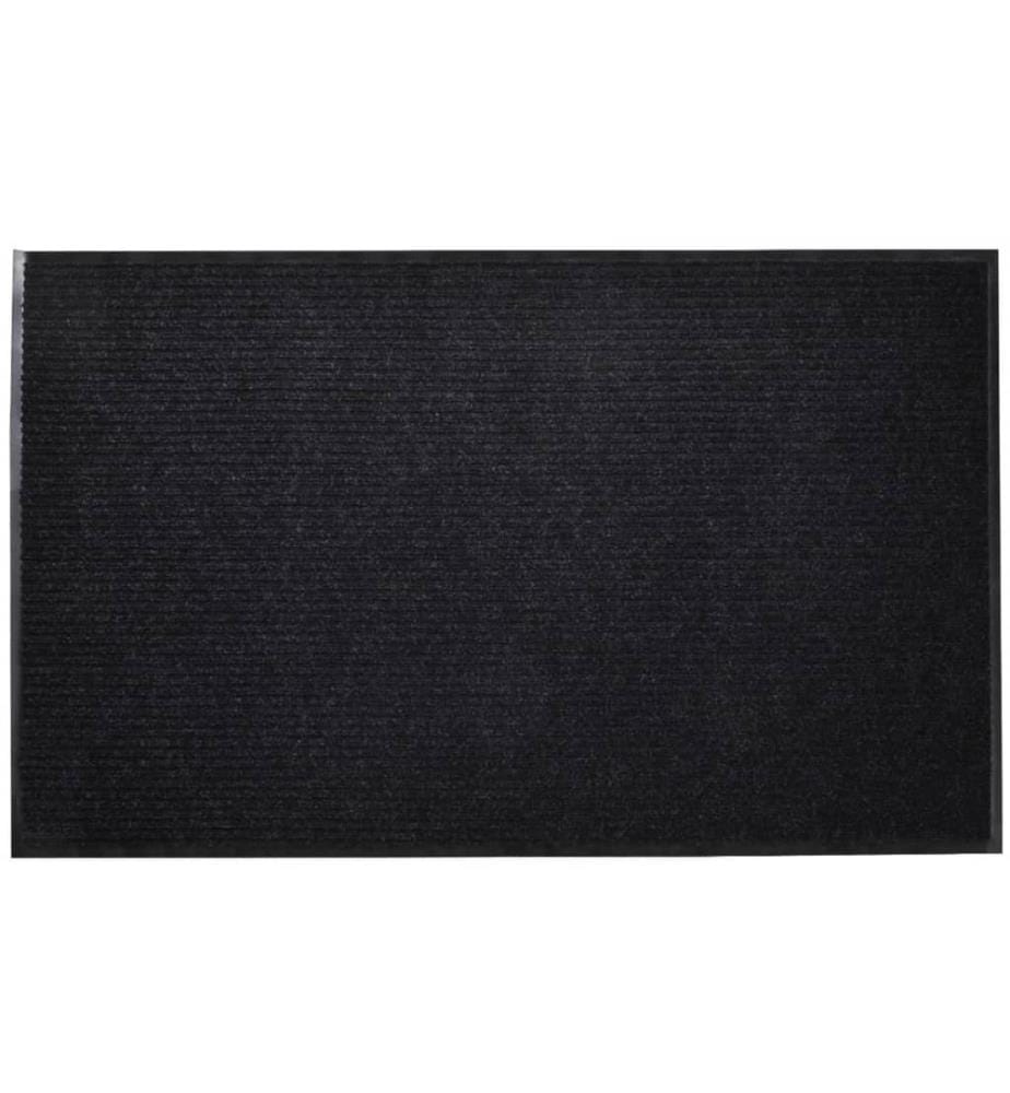 Schwarze PVC Türmatte 90 x 120 cm