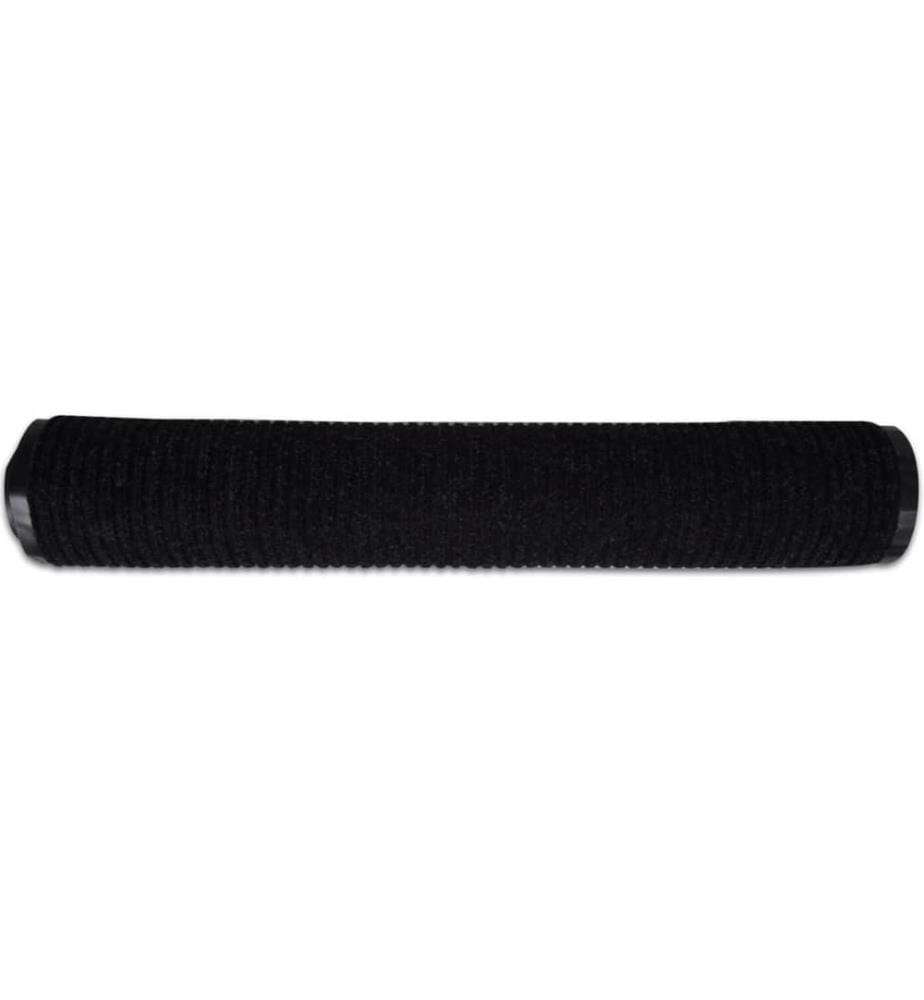 Schwarze PVC Türmatte 90 x 120 cm