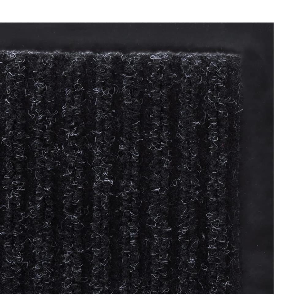 Schwarze PVC Türmatte 90 x 120 cm