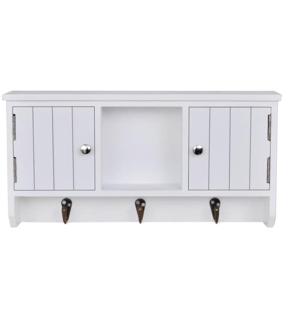 Wandschrank für Schlüssel mit Türen und Haken