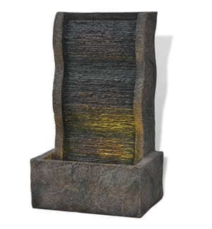 Zimmerbrunnen mit LED-Licht Polyresin