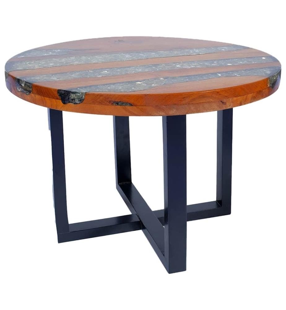 Table basse Teck Résine 60 cm