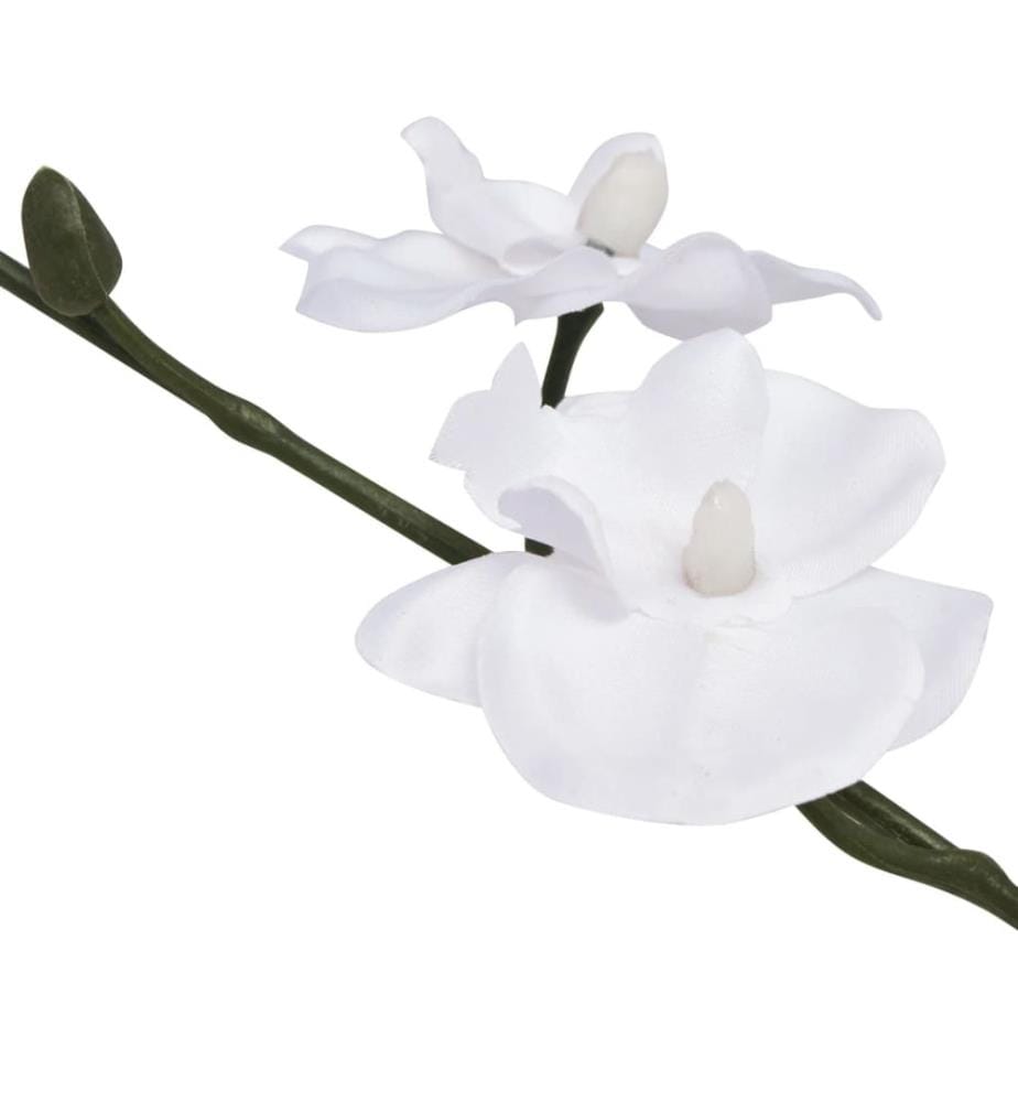 Künstliche Orchidee mit Topf 30 cm Weiss