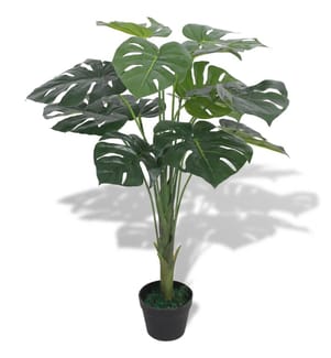 Künstliche Monstera Fensterblatt mit Topf 70 cm Grün