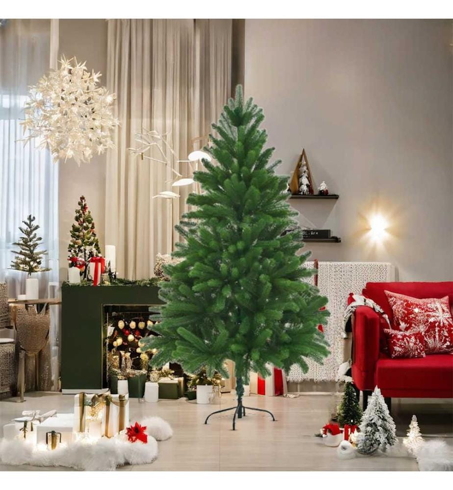 Künstlicher Weihnachtsbaum Naturgetreue Nadeln 180 cm Grün