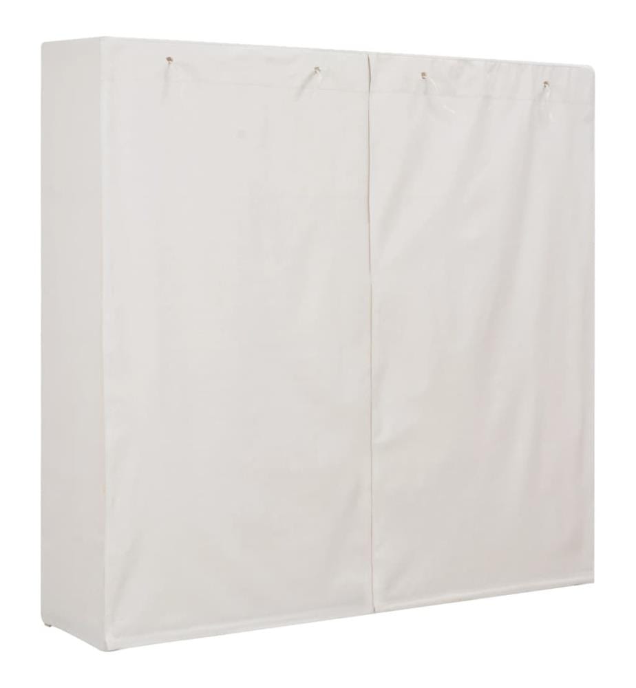 Kleiderschrank Weiss 173 x 40 x 170 cm Stoff