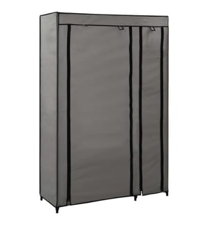 Faltschrank Grau 110x45x175 cm Stoff