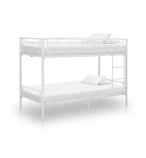 Etagenbett Weiss Metall 90×200 cm