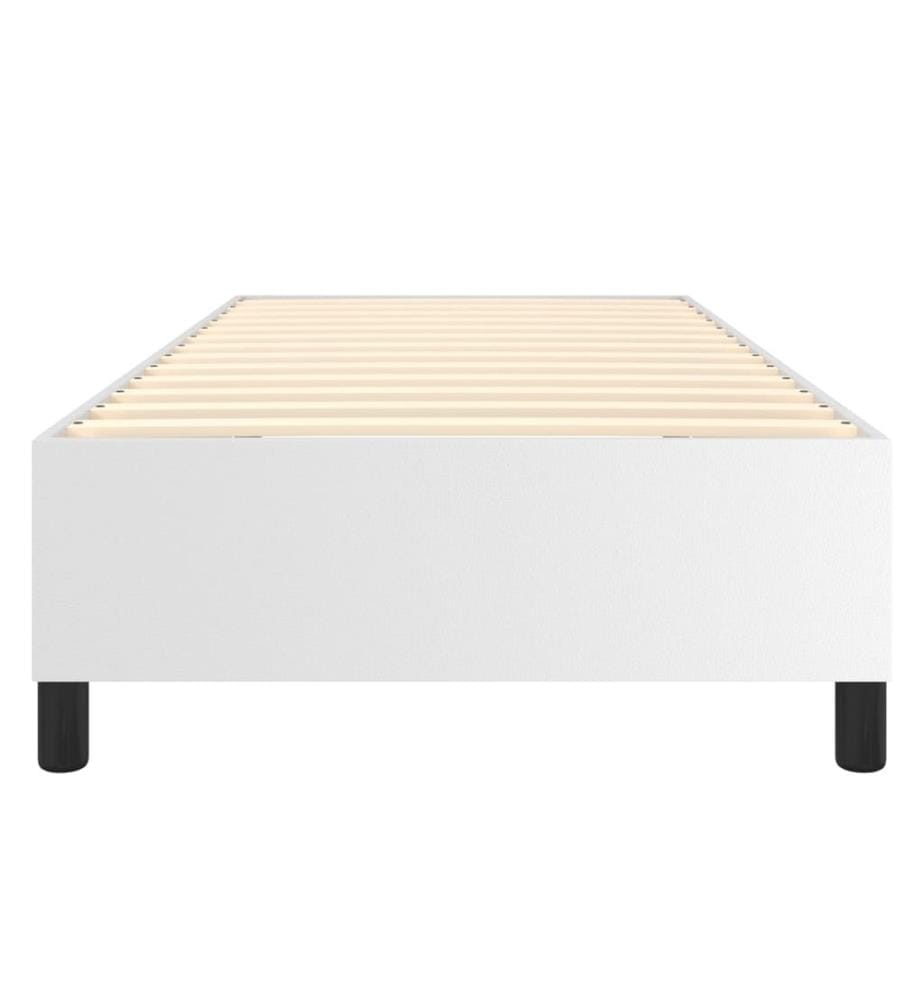 Boxspringbettgestell Weiss 80x200 cm Kunstleder