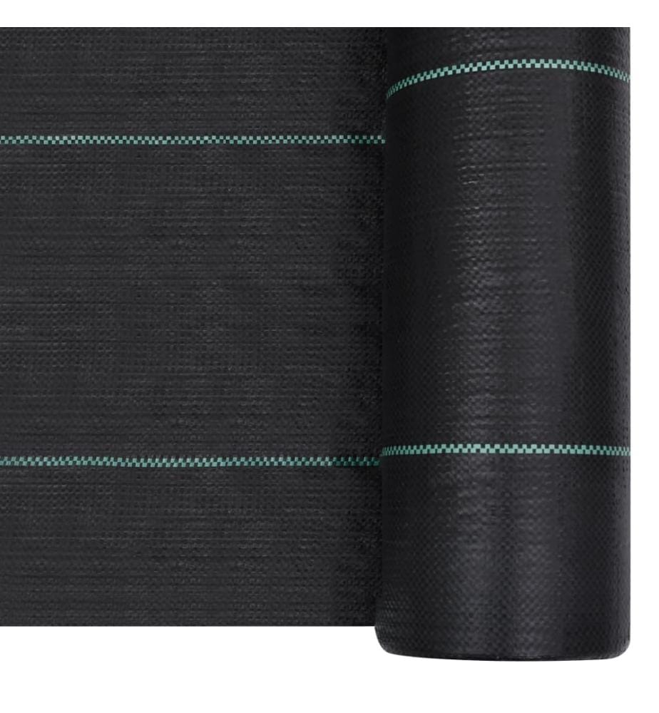Toile de paillage Noir 1x10 m PP