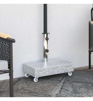 Socle de parasol Gris clair 45x25x8,3 cm Granite