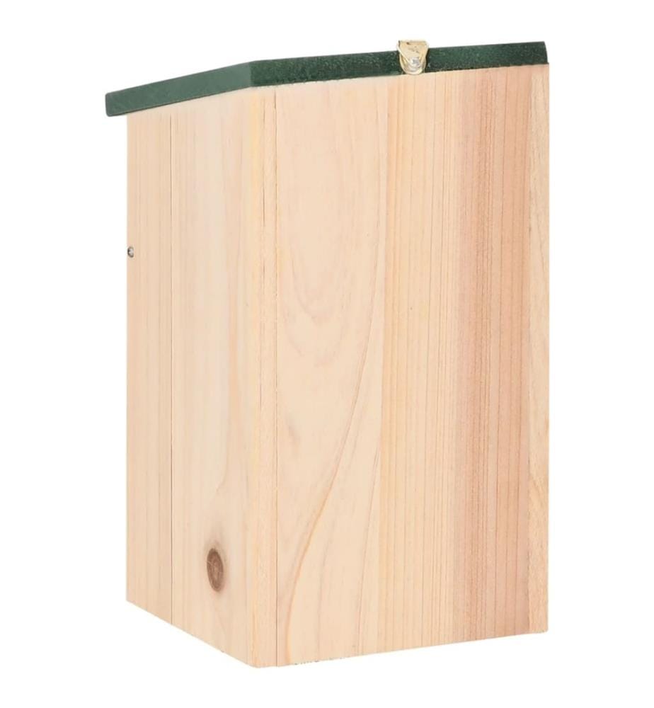Vogelhäuser 10 Stk. Tanne Massivholz 12x12x22 cm