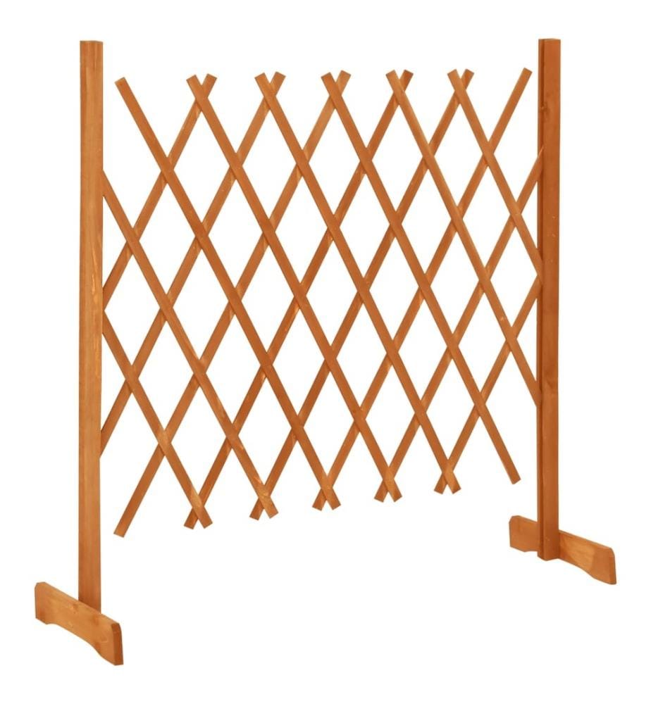 Garten-Rankzaun Orange 120x90 cm Massivholz Tanne