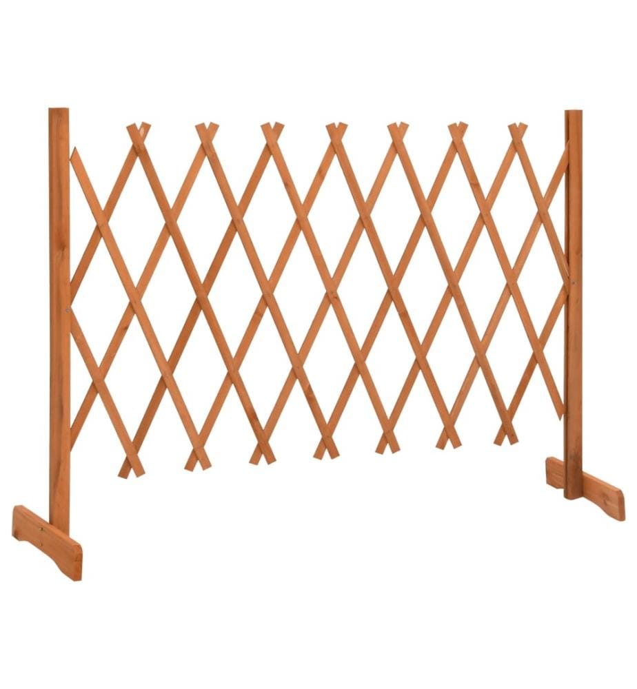Garten-Rankzaun Orange 150x80 cm Massivholz Tanne