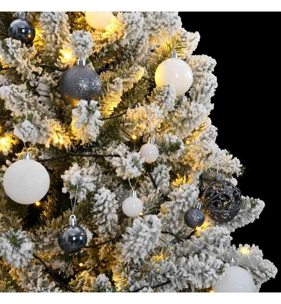 Sapin de Noël artificiel articulé 300 LED et boules 180 cm