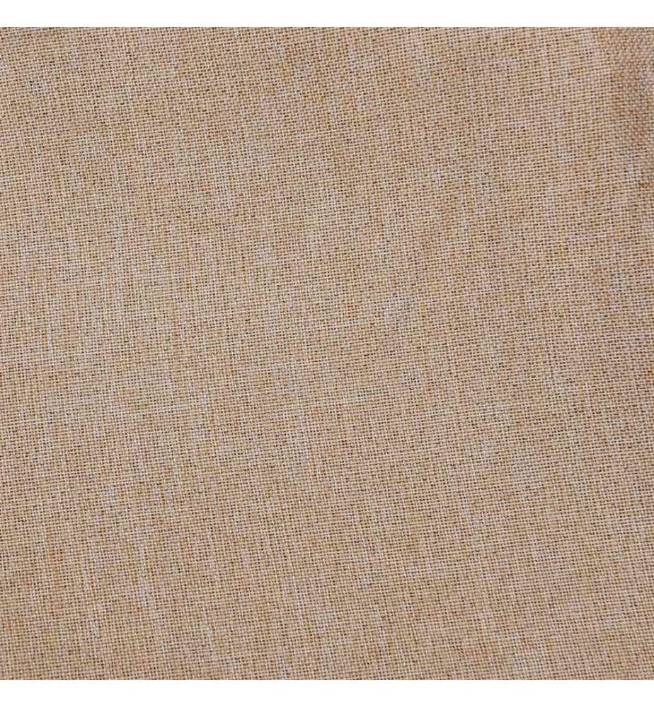 Verdunkelungsvorhänge Ösen Leinenoptik 2 Stk. Beige 140x245 cm