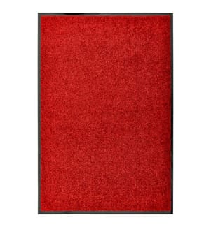 Fussmatte Waschbar Rot 60x90 cm