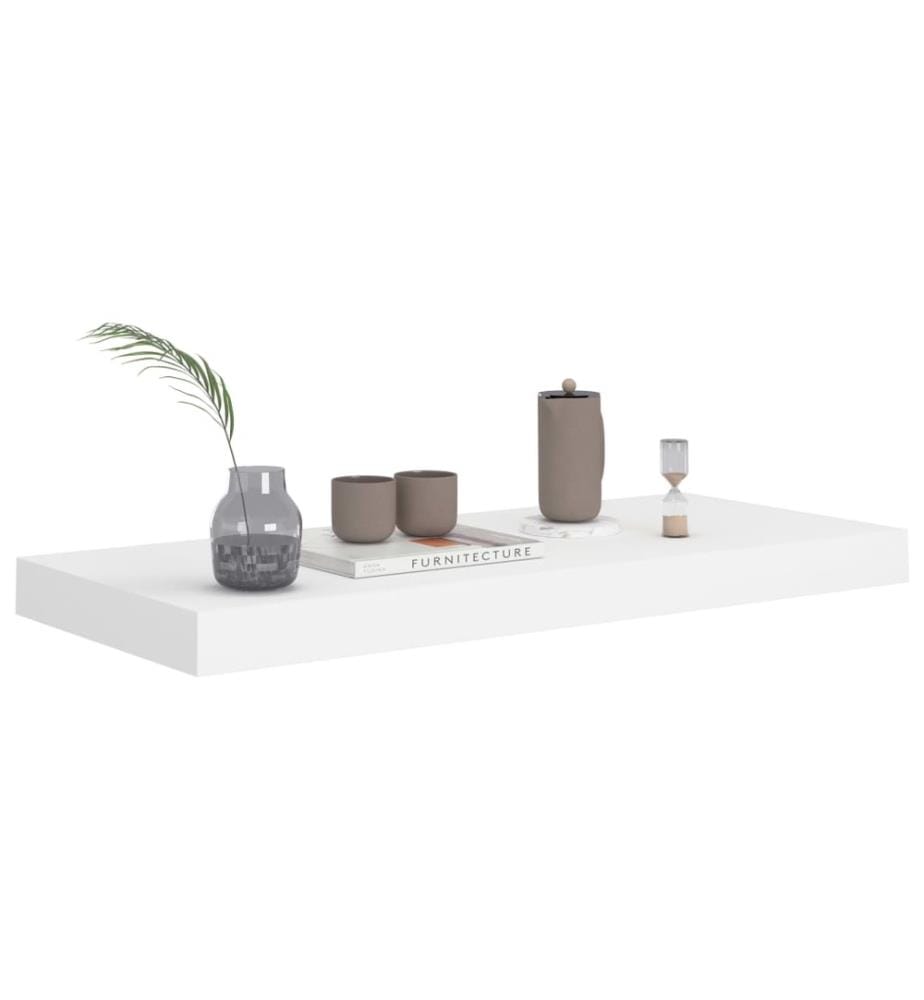 Schweberegal Weiss 60x23,5x3,8 cm MDF