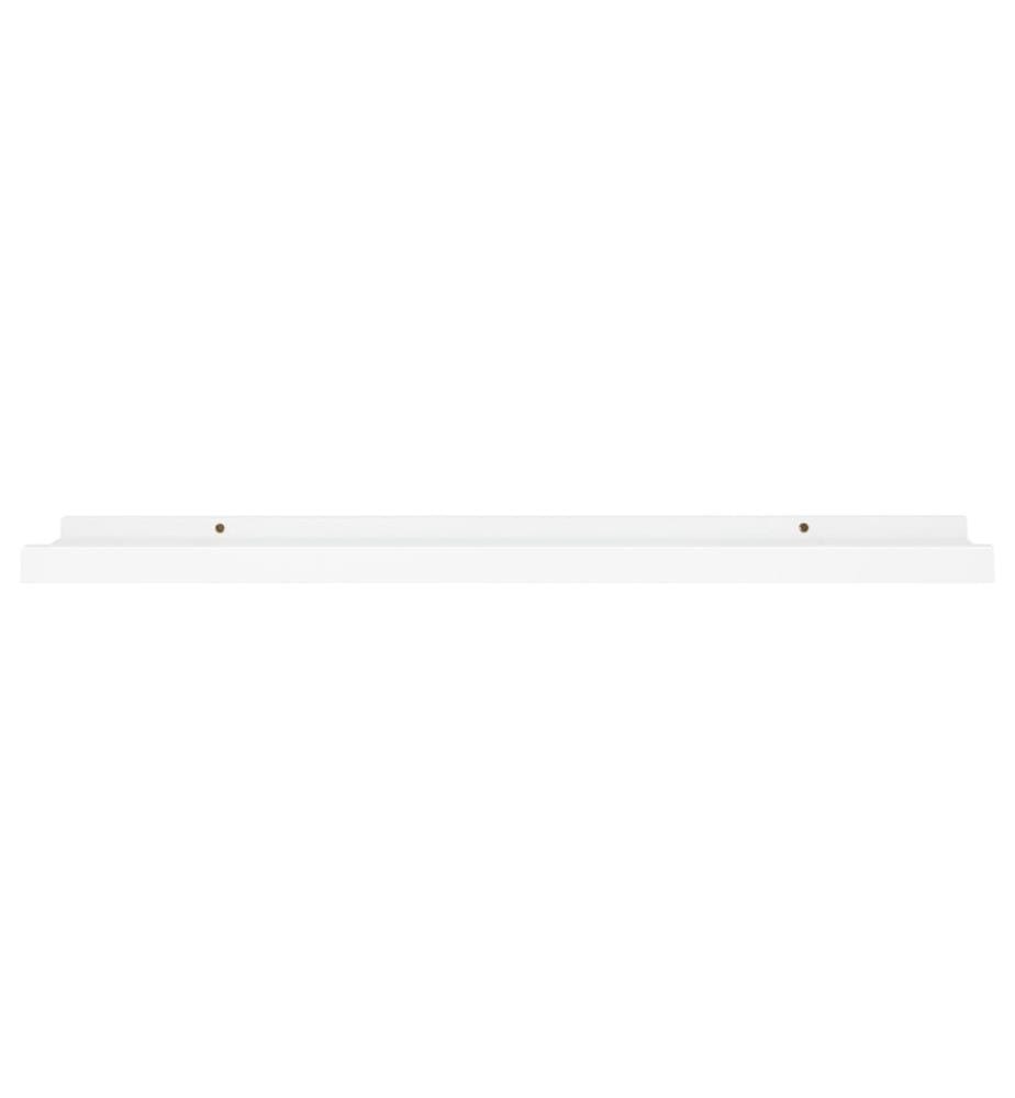Bilderleisten 2 Stk. Weiss 80x9x3 cm MDF