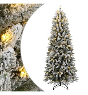 Künstlicher Weihnachtsbaum mit Schnee 150 LEDs 150 cm