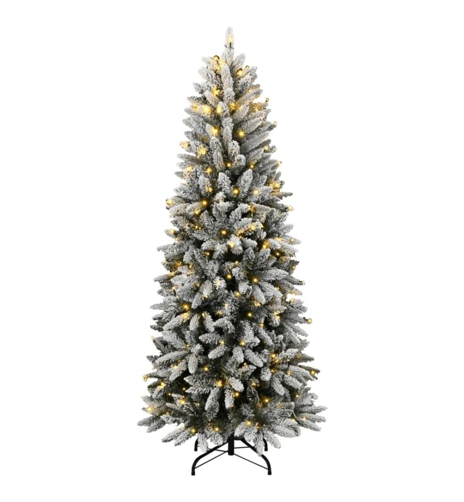 Künstlicher Weihnachtsbaum mit Schnee 150 LEDs 150 cm