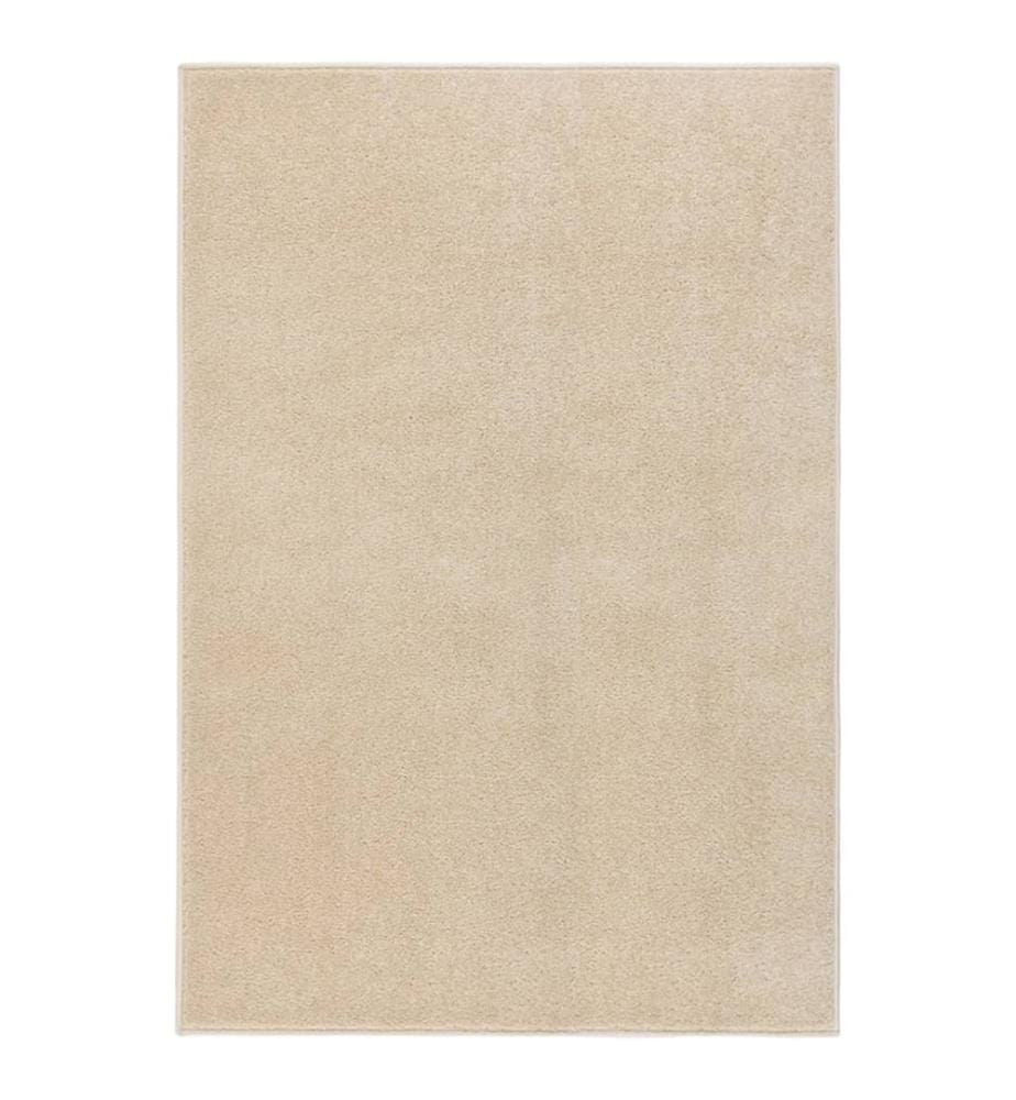 Tapis à poils courts 160x230 cm Beige