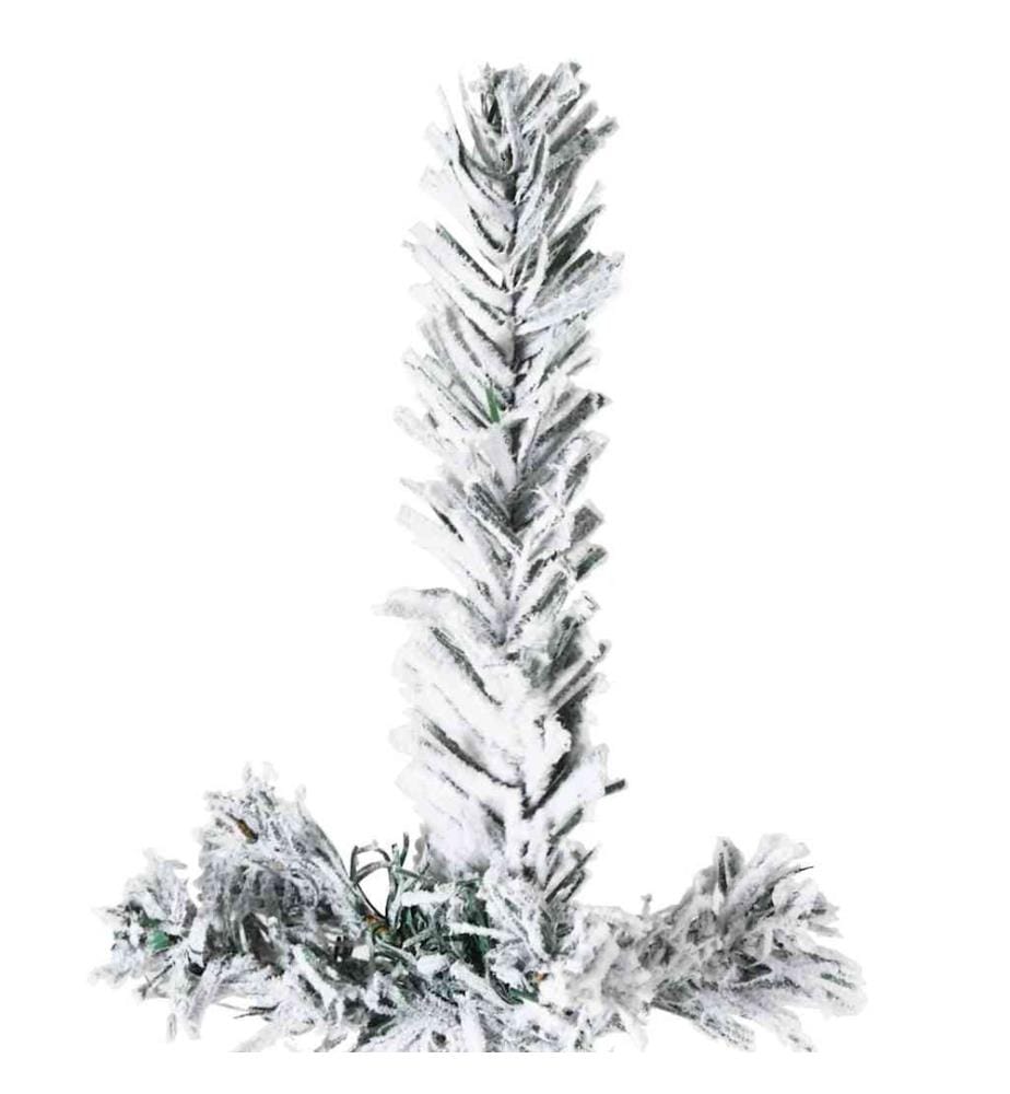 Künstlicher Halb-Weihnachtsbaum mit Schnee Schlank 150 cm
