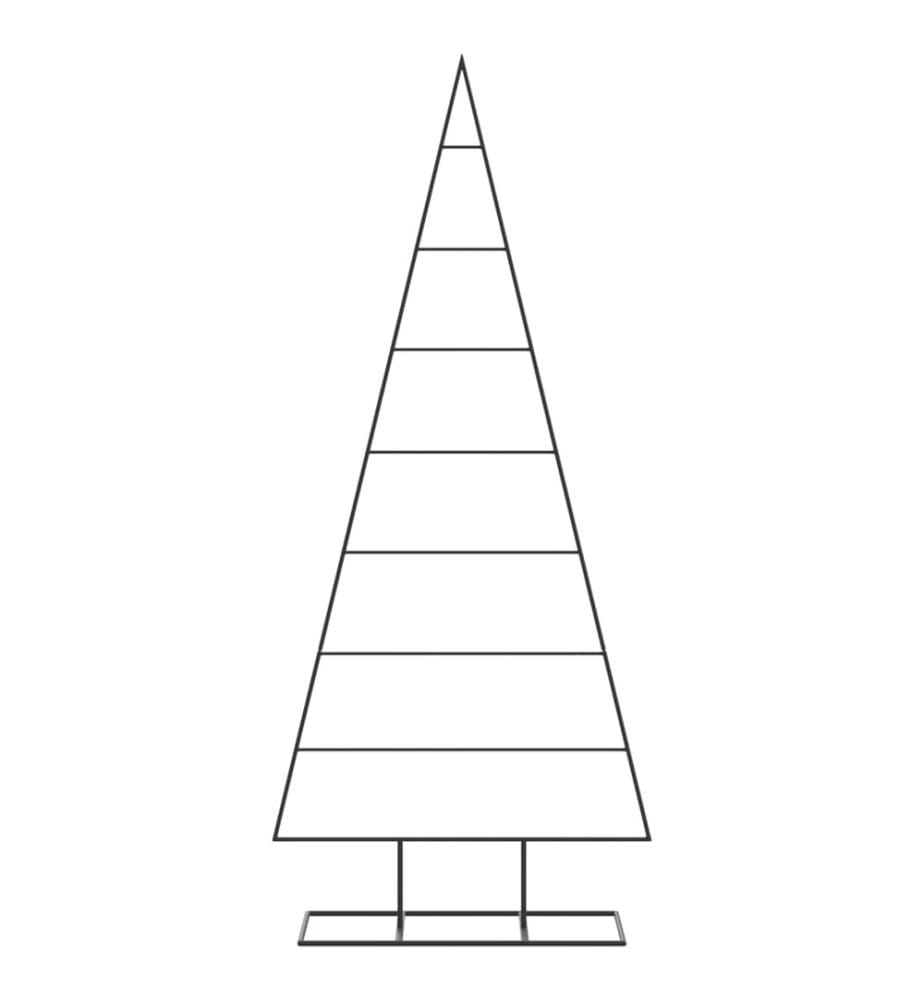 Metall-Weihnachtsbaum für Dekorationen Schwarz 150 cm