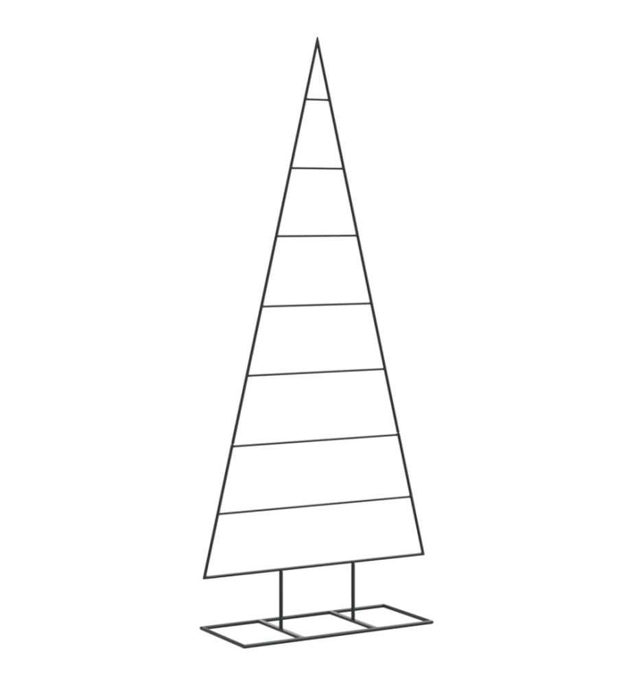 Metall-Weihnachtsbaum für Dekorationen Schwarz 150 cm