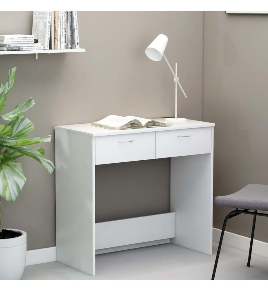 Schreibtisch Weiss 80×40×75 cm Holzwerkstoff
