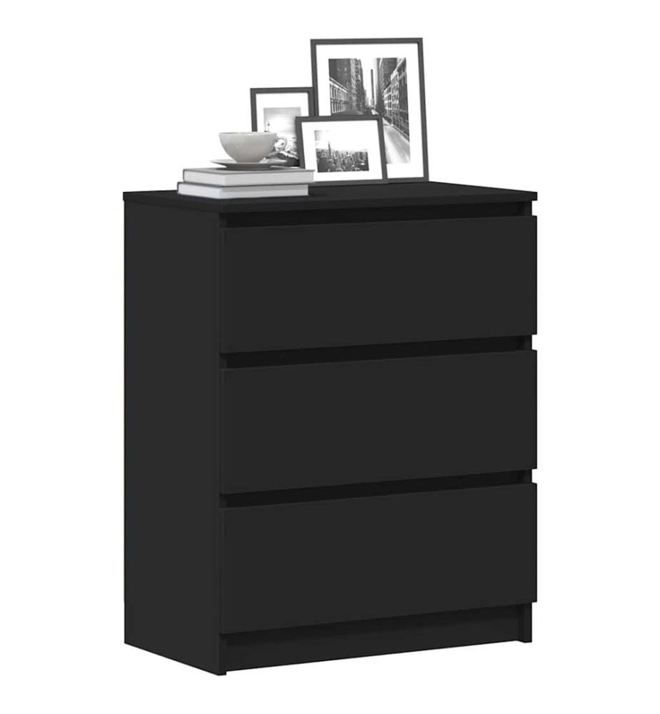Sideboard Schwarz 60x35x76 cm Holzwerkstoff