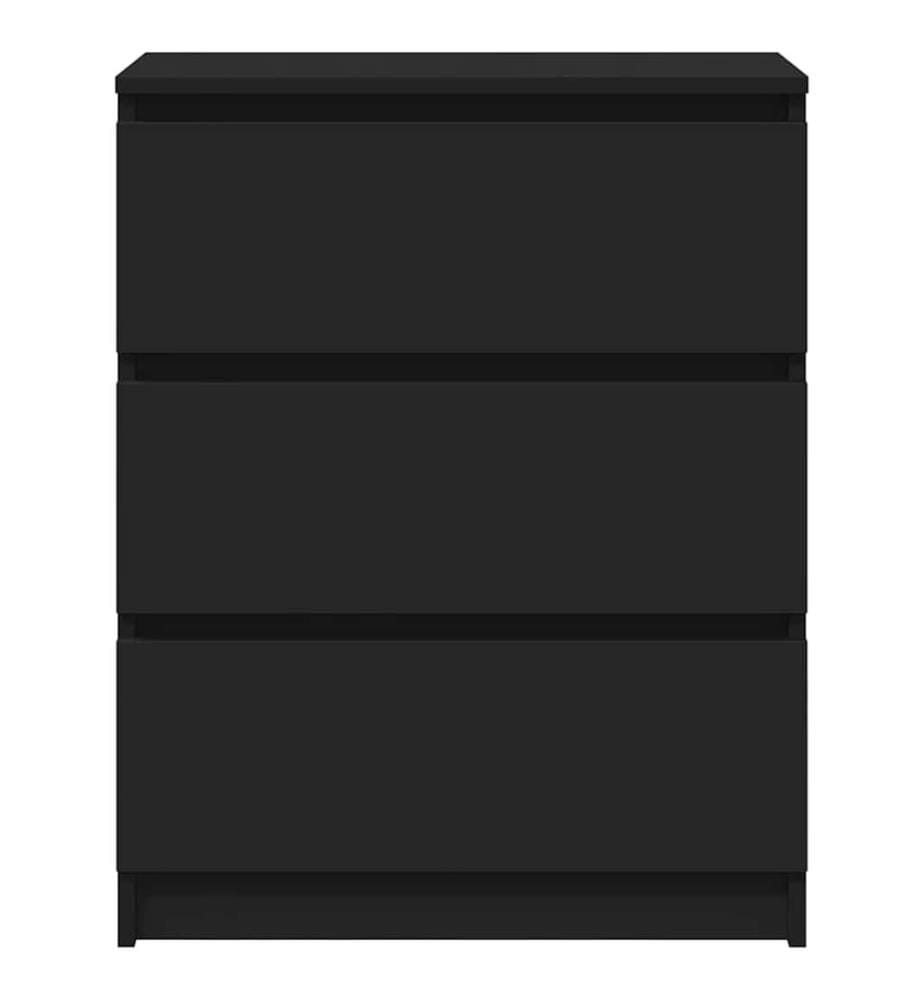 Sideboard Schwarz 60x35x76 cm Holzwerkstoff