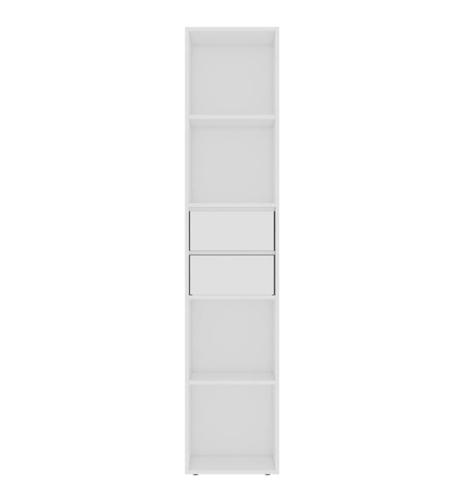 Bücherregal Weiss 36x30x171 cm Holzwerkstoff