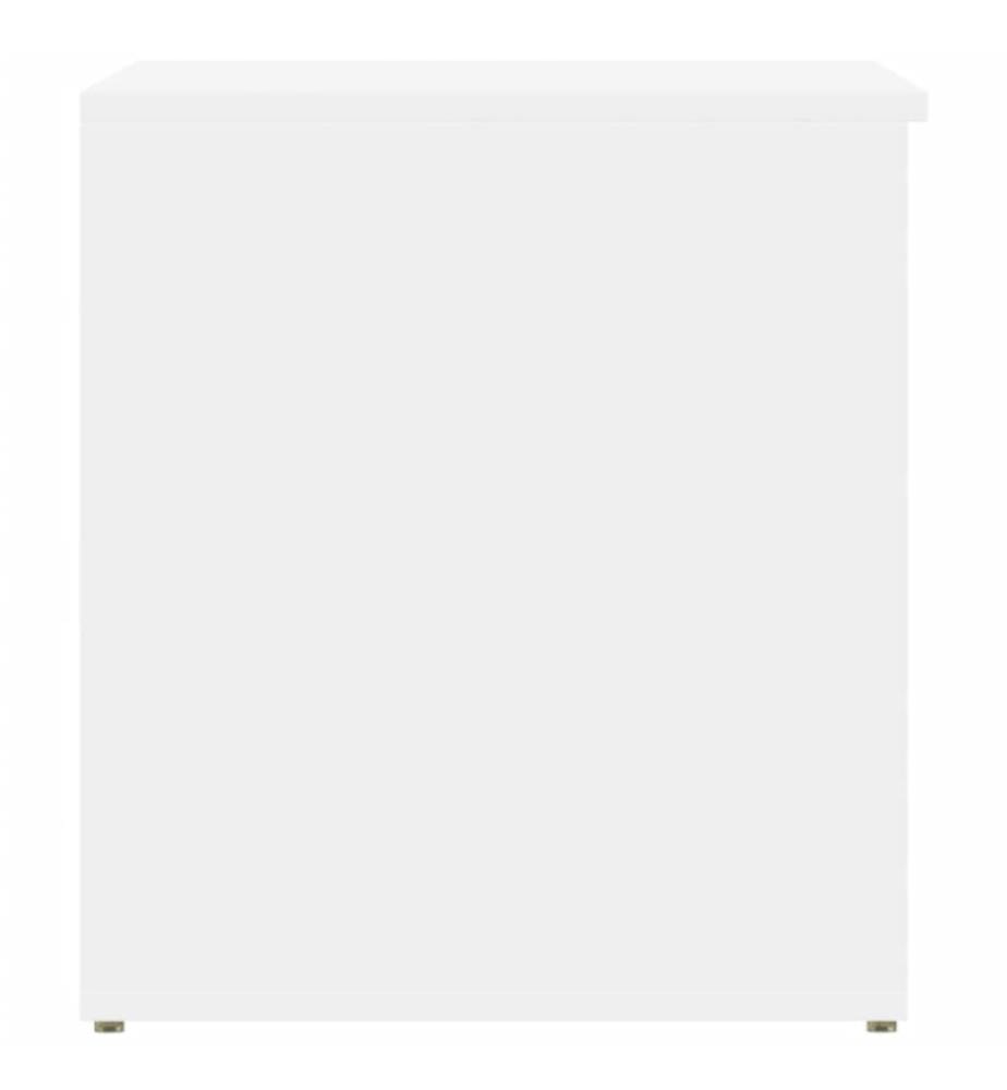 Aufbewahrungstruhe Weiss 84x42x46 cm Holzwerkstoff