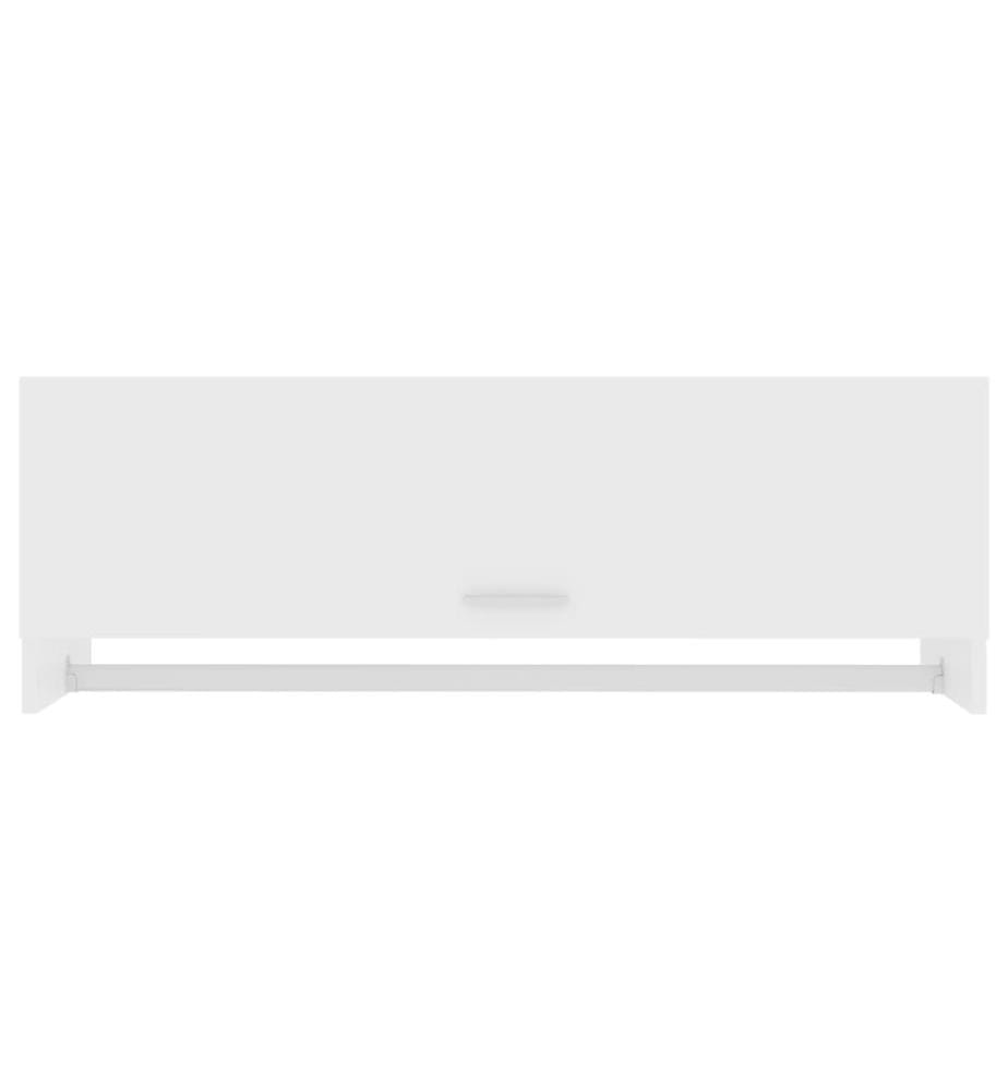 Kleiderschrank Weiss 100x32,5x35 cm Holzwerkstoff