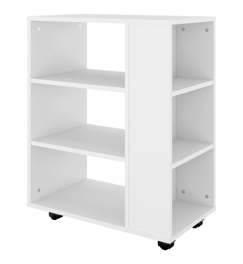 Rollschrank Weiss 60x35x75 cm Holzwerkstoff