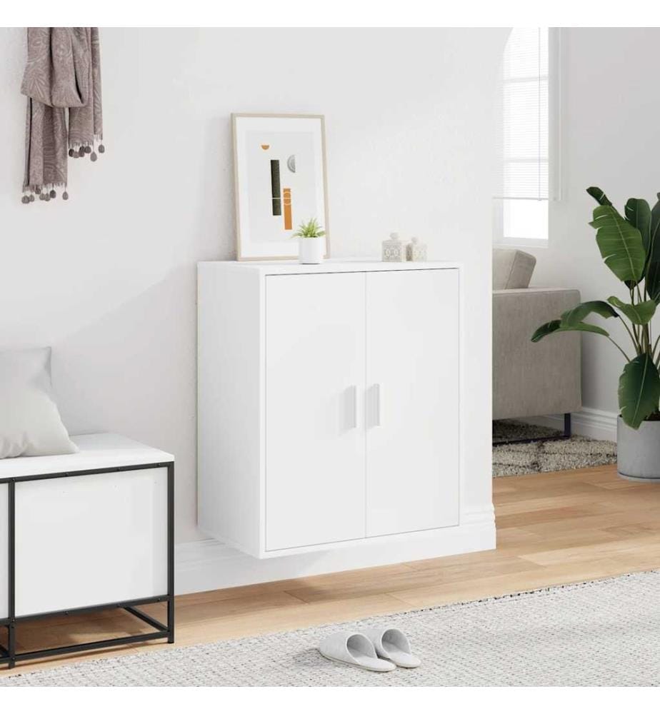 Schuhschrank Weiss 60x35x70 cm Holzwerkstoff