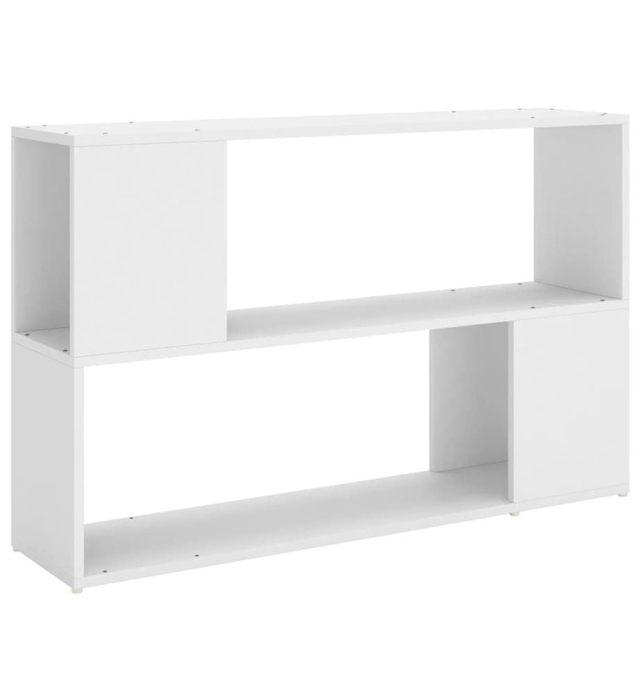 Bücherregal Weiss 100x24x63 cm Holzwerkstoff