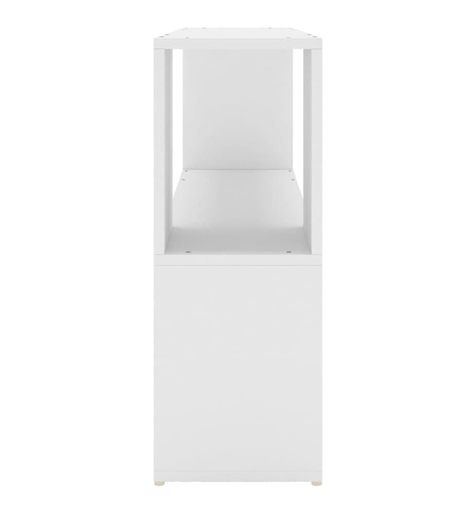 Bücherregal Weiss 100x24x63 cm Holzwerkstoff