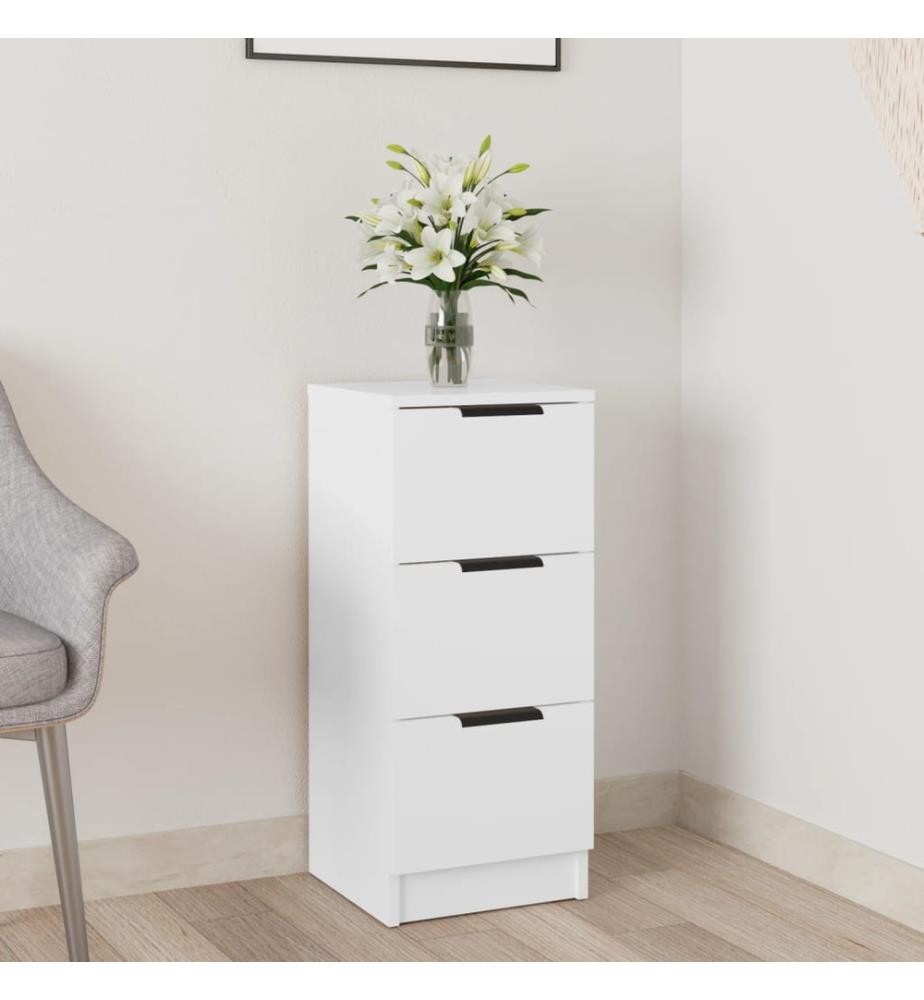 Sideboard Weiss 30x30x70 cm Holzwerkstoff