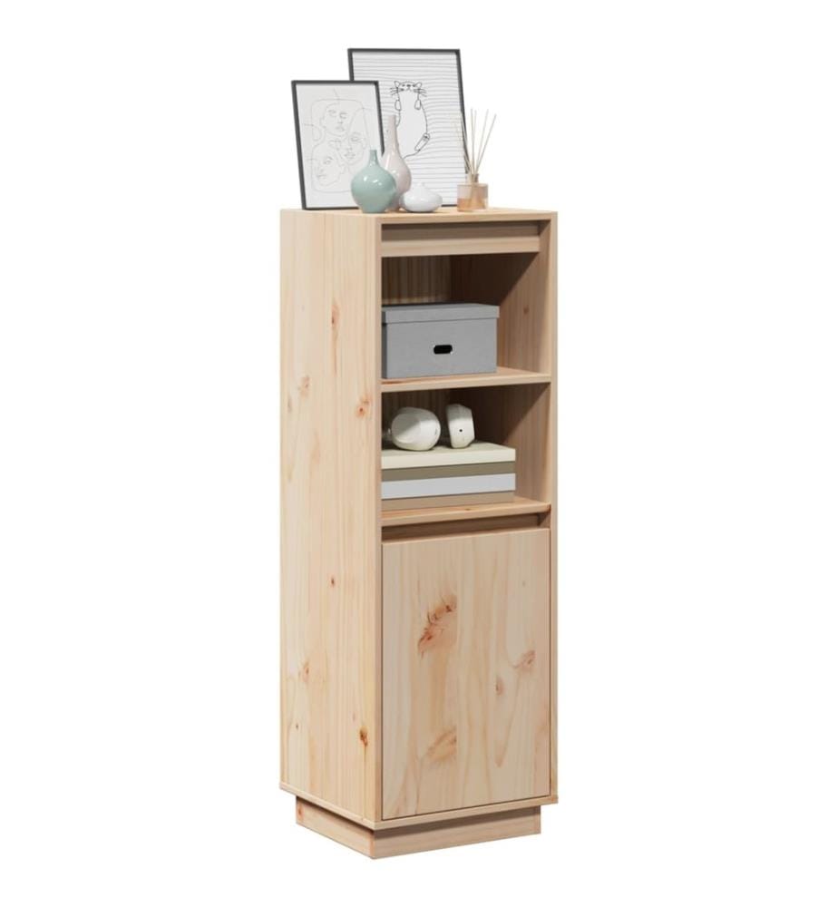 Highboard 37x34x110 cm Massivholz Kiefer