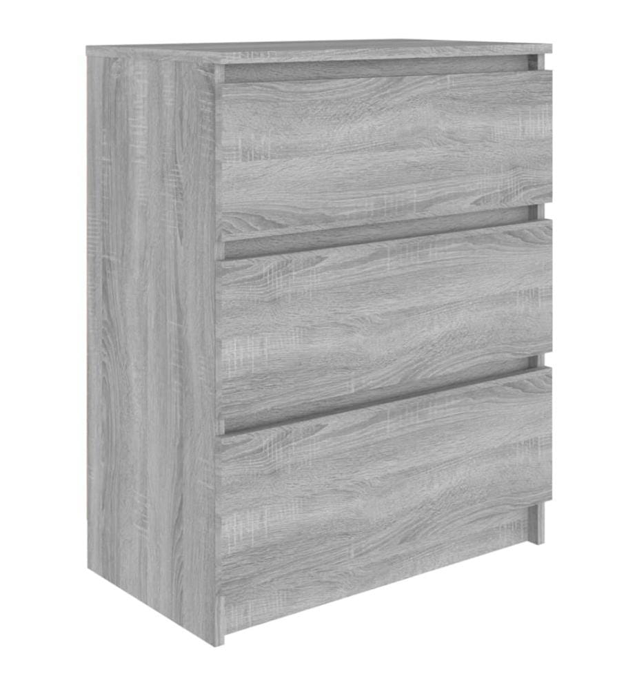 Sideboard Grau Sonoma 60x35x76 cm Holzwerkstoff