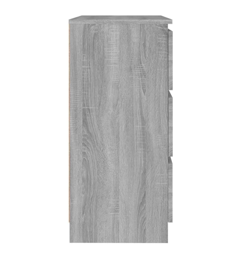 Sideboard Grau Sonoma 60x35x76 cm Holzwerkstoff