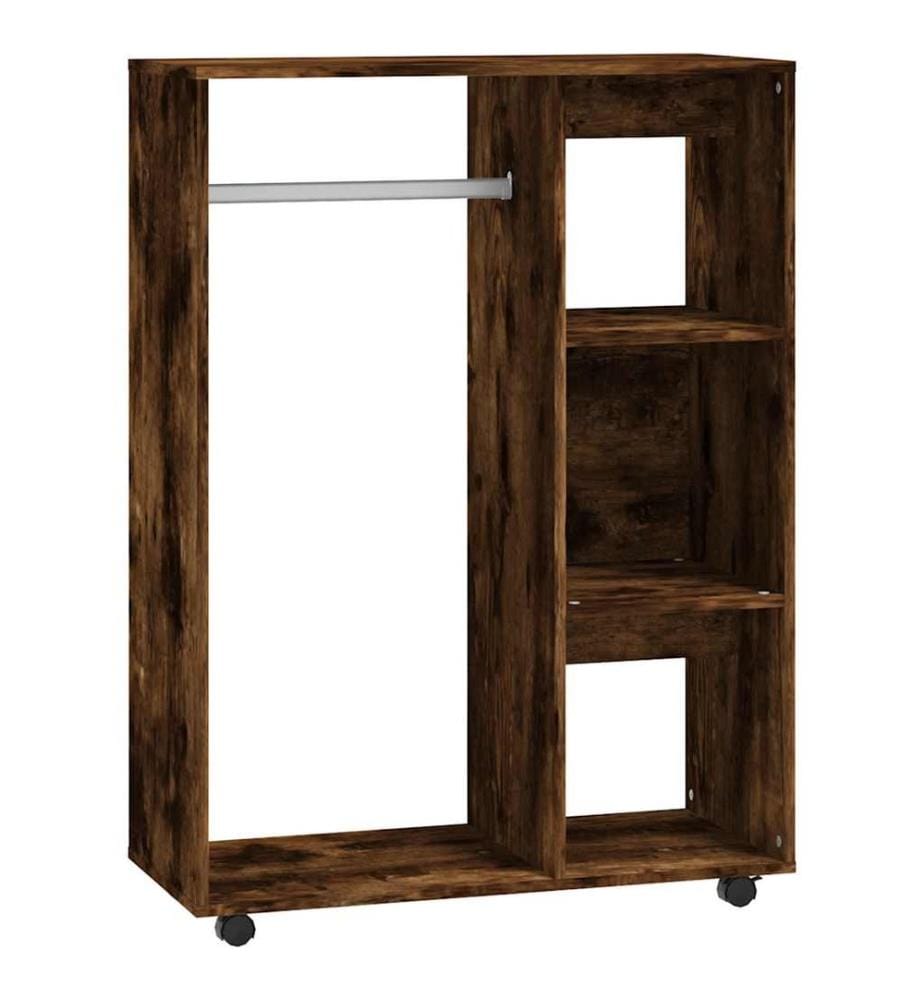 Kleiderschrank Räuchereiche 80x40x110 cm Holzwerkstoff