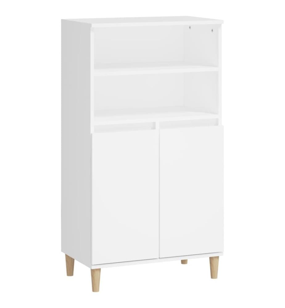 Highboard Weiss 60x36x110 cm Holzwerkstoff